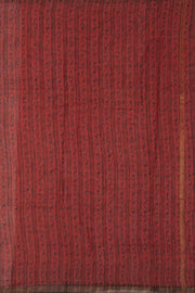 Fire Brick Red Vanaspathi Print Kota Cotton Saree 10074194