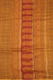 Maroon Bagh Printed Silk Cotton Saree 10074200
