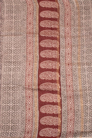 Maroon Bagh Printed Silk Cotton Saree 10074206