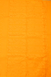 Yellow Handloom Jamdani Style Cotton Saree with Blouse 10074214