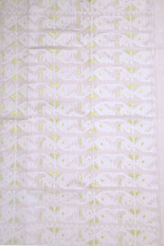 White Handloom Jamdani Style Cotton Saree 10074225