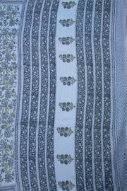 Blue Sanganeri Printed Silk Cotton Saree 10075709