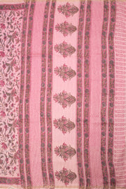 Pink Sanganeri Printed Silk Cotton Saree 10075714