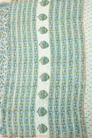 Green Sanganeri Printed Silk Cotton Saree 10075715