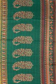 Green Kashmiri Printed Silk Saree 10075983