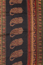 Black Kashmiri Printed Silk Saree 10075984