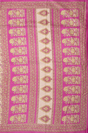 Cream Kashmiri Printed Silk Saree 10075989