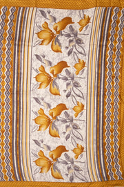 Cream Kashmiri Printed Silk Saree 10075990