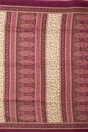 Cream Kashmiri Printed Silk Saree 10075991