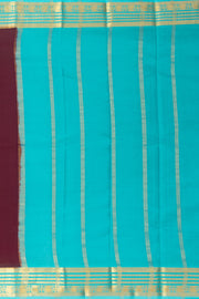 Purple Mysore Crepe Silk Saree With Zari Border 10076242