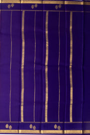 Magenta Mysore Crepe Silk Saree With Checks Design and Zari Border 10076253