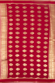 Pink Mysore Crepe Silk Saree With Floral Motifs 10076255