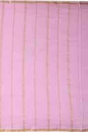 Pink Mysore Crepe Silk Saree With Floral Motifs 10076259