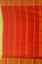 Green Mysore Crepe Silk Saree With Zari Border 10076263