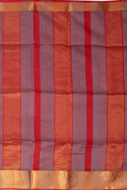 Grey Maheshwari Silk Cotton Saree 10076357