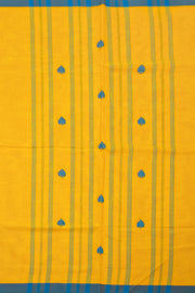 Golden Yellow Handloom Kanchi Cotton Saree with Butta Motifs 10076460