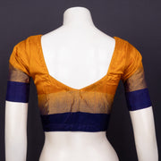 Burnt Amber Yellow Kanjivaram Soft Silk Blouse 10076612