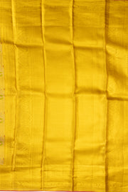 Autumn Gold Monotone Kanjivaram Tissue Silk Saree With Floral Design 10076700