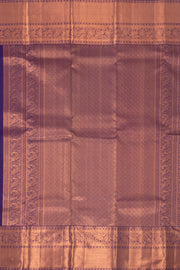 Pumpkin Glow Orange Kanjivaram Pure Silk Saree With Floral Design 10076707