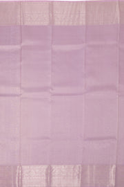 Sea Mist Green Kanjivaram Pure Silk Saree With Silver Zari Floral Butta Design And Floral Border 10076729