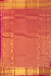 Royal Violet Blue Kanjivaram Pure Silk Saree With Butta Design And Zari Border 10076731