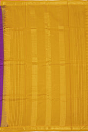 Grape Majesty Purple Kanjivaram Pure Silk Saree With Golden Zari Border 10076743