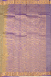 Dried Leaf Green Kanjivaram Pure Silk Saree With Butta Design And Floral Border 10076748