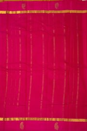 Crushed Berry Pink Kanjivaram Pure Silk Saree With Checks Design And Paisley Border 10076766