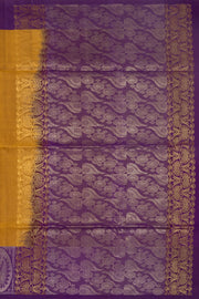 Caramel Brown Handloom Kanjivaram Soft Silk Saree With Floral Butta Design And Paisley Border 10076807