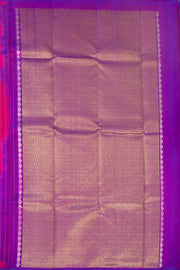 Royal Rani Pink Handloom Borderless Kanjivaram Soft Silk Saree With Birds Motifs Design 10076821