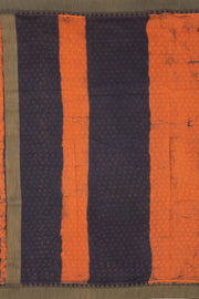 Black Dabu Printed Silk Cotton Saree 10077024