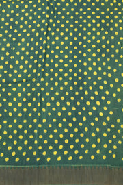 Green Dabu Printed Silk Cotton Saree 10077029