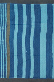 Blue Dabu Printed Silk Cotton Saree 10077034
