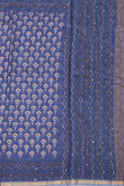 Kantha Embroidered Semi Tussar Silk Saree 10077247