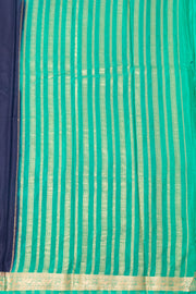 Dark Blue Semi Mysore Crepe Silk Saree 10077783