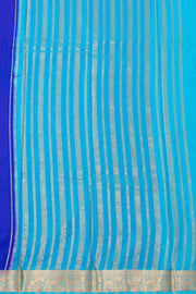 Royal Blue Semi Mysore Crepe Silk Saree 10077786