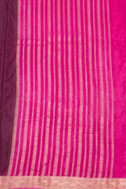 Plum Semi Mysore Crepe Silk Saree 10077787