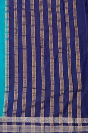 Blue Semi Mysore Crepe Silk Saree 10077792