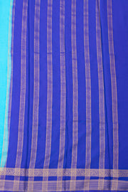 Blue Semi Mysore Crepe Silk Saree 10077794