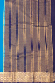 Blue Semi Mysore Crepe Silk Saree 10077815