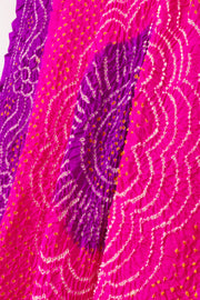 Pink Bandhani Gajji Silk with Lagdi patta Dupatta 10073109