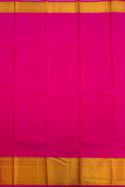 Parrot Green Pure Zari Korvai  Kanjivaram Silk Saree 10062469