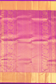 Purple Handloom Kanchipuram Pure Silk Saree 10072878