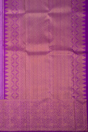 Misty Rose Pink Bridal Korvai Kanjivaram Pure Zari Silk Saree 10073938