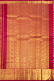 Red Monotone Kodimalai Bridal Kanjivaram Pure Zari Silk Saree 10074731