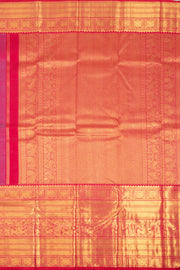 Riptide Green Korvai Vaira Oosi Bridal Kanjivaram Pure Zari Silk Saree 10074743