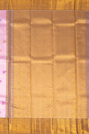 Pastel Pink Nakashi Bridal Kanjivaram Pure Zari Silk Saree 10074757