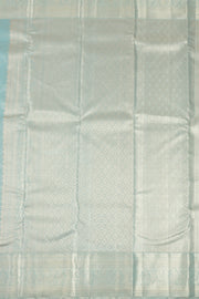 Blue Monotone Kanjivaram Pure Silk with Sliver Zari Saree 10074795