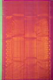  Turquoise Green Kanjivaram Silk Saree 10075613