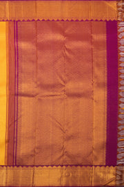 Yellow Kanjivaram Pure Silk Saree  10076173